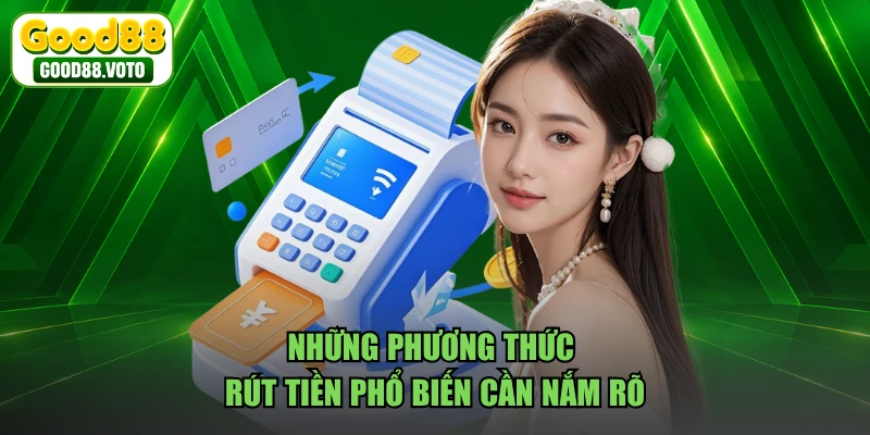 Những phương thức rút tiền phổ biến cần nắm rõ