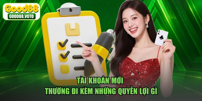 Tài khoản mới thường đi kèm những quyền lợi gì